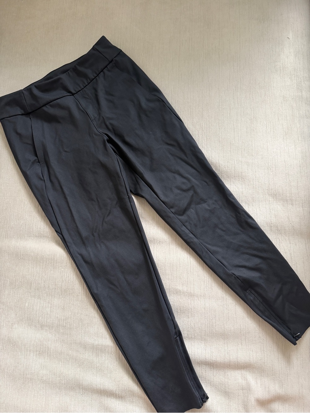 Yoga Black Slim Ankle Ponte Pants